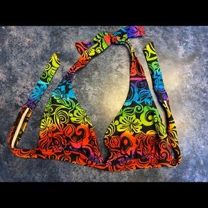 Multicolor bikini top